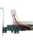 Pcı-Express - Pcı Adaptör Kartı Pcı-E X1/X4/X8/X16 Yuvası, 4 Pinli Güç Kablosu Kartı ile (Yurt Dışından) 1