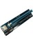Pci-E 1x - 16X Adaptör Kartı, 4pin+Sata Çift Arayüz Madencilik Kablosu Win7/8/10 ile Uyumlu Özel Adaptör Kartı (Yurt Dışından) 4