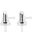 2x Motosiklet Şeffaf Inlıne Gaz Dik Açı Yakıt Filtresi 1/4 6/7mm Bisiklet (Yurt Dışından) 2