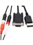 Dreamcast Yüksek Çözünürlüklü VGA Kablosu + 3,5 mm - 2 Erkek Rca Adaptör (Yurt Dışından) 5