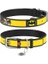 Qr Pasaportlu Deri Köpek Boyun Tasması, Siyah , Batman2 Desenli, W 20 Mm, L 29-38 cm 1