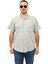 Erkek Büyük Beden Taş Rengi Pamuk Hakim Yaka Cepli Kısa Kol Gömlek KK-8009-TSS 1