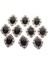 10 Cabochon Flatback Süsleme Düğün Takı Dıy 30X25MM (Yurt Dışından) 1