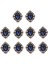 10 Cabochon Flatback Süsleme Düğün Takı Dıy 30X25MM (Yurt Dışından) 1