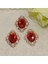 10 Cabochon Flatback Süsleme Düğün Takı Dıy Kırmızı 30X25MM (Yurt Dışından) 3