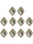 10 Cabochon Flatback Bezeme Düğün Takı Dıy Ab 30X25MM (Yurt Dışından) 2