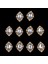 10 Cabochon Flatback Bezeme Düğün Takı Dıy Temizle 30X25MM (Yurt Dışından) 4