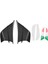 Motosiklet Winglet Aerodinamik Kanat Kiti Spoiler Motosiklet Rüzgar Akışı Sabitleme Kanat S1000RR V4 -10R R1, Mat Siyah (Yurt Dışından) 2