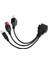 Motosiklet 3pin 4pin ve 6pin Obd2 Teşhis Konnektör Kablosu Motosiklet Obd Uzatma Kablosu (Yurt Dışından) 1