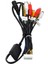 Araba Stereo Radyo Rca Çıkış Kablosu Tel Aux-In Adaptörü Subwoofer (Yurt Dışından) 5