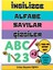 İngilizce Alfabe - Sayılar - Çizgiler Yaz - Sil Kitap Seti 1
