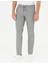 Erkek Gri Ex. Slim Fit Keten Karışımlı Kumaş Pantolon 50284934-VR024 2