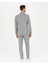 Erkek Gri Ex. Slim Fit Keten Karışımlı Kumaş Pantolon 50284934-VR024 4