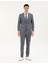 Erkek Koyu Mavi Ex. Slim Fit Çizgili Takım Elbise 50287193-VR032 1