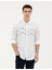 Erkek Lacivert Slim Fit Uzun Kollu Gömlek 50284922-VR033 3