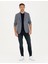 Erkek Lacivert Ex. Slim Fit Keten Karışımlı Ceket 50285142-VR033 4