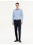 Erkek Koyu Mavi Slim Fit Uzun Kollu Gömlek 50285594-VR032 4