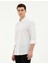 Erkek Beyaz Slim Fit Uzun Kollu Gömlek 50283343-VR013 3