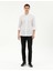 Erkek Beyaz Slim Fit Uzun Kollu Gömlek 50283343-VR013 4