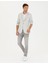 Erkek Açık Gri Ex. Slim Fit Keten Karışımlı Ceket 50285142-VR001 4