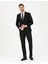 Erkek Siyah Slim Fit Çizgili Takım Elbise 50288211-VR046 1