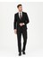Erkek Siyah Slim Fit Çizgili Takım Elbise 50288211-VR046 4