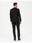 Erkek Siyah Slim Fit Çizgili Takım Elbise 50288211-VR046 5