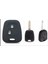 Peugeot 206 207 Citröen C2 C4 Uyumlu 2 Tuşlu Silikon Anahtar Koruma Kılıfı 1