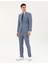 Erkek Koyu Mavi Slim Fit Yün Takım Elbise 50285420-VR032 4