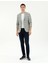 Erkek Açık Yeşil Slim Fit %100 Yün Ekose Ceket 50284963-VR092 4