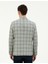 Erkek Açık Yeşil Slim Fit %100 Yün Ekose Ceket 50284963-VR092 5