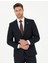 Erkek Lacivert Slim Fit Çizgili Takım Elbise 50288211-VR033 2