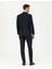 Erkek Lacivert Slim Fit Çizgili Takım Elbise 50288211-VR033 5