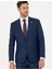 Erkek İndigo Slim Fit Çizgili Takım Elbise 50285352-VR028 2