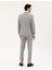 Erkek Gri Ex. Slim Fit %100 Yün Çizgili Takım Elbise 50285418-VR024 5