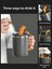 Paslanmaz Çelik Kahve Fincanı Kapaklı Kupa Kahve Kupa Çift Duvar Saplı Isıya Dayanıklı Drinkware (Yurt Dışından) 3