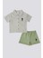 Lisanslı Şort Shirt Yeşil Erkek Bebek Takımı 1