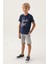 Lisanslı Clothıng Koyu Indigo Erkek Çocuk Bermuda Takım 1