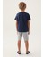 Lisanslı Clothıng Koyu Indigo Erkek Çocuk Bermuda Takım 5