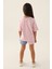 Colour Butterfly Toz Pembe Kız Çocuk Şort Takım 5