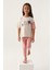 Lisanslı Rose Bej Kız Çocuk Pijama Takımı 3