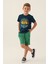 Lisanslı Crew Neck Lacivert Erkek Çocuk Bermuda Takım 1
