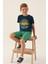 Lisanslı Crew Neck Lacivert Erkek Çocuk Bermuda Takım 2