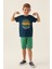 Lisanslı Crew Neck Lacivert Erkek Çocuk Bermuda Takım 3
