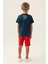 Lisanslı Clothing Lacivert Erkek Çocuk Bermuda Takım 5