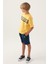 Lisanslı Emblem Sarı Erkek Çocuk Bermuda Takım 3