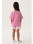 Lisanslı Heart Printed Pembe Kız Çocuk Şort Takım 5