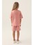 Lisanslı Simple Pembe Kız Çocuk Bermuda Takım 5