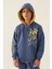 With Pocket Açık Indigo Erkek Çocuk Sweatshirt 1