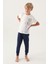 Lisanslı Straight Krem Erkek Çocuk Pijama Takımı 1
